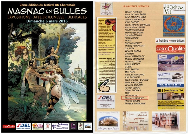 Magnac en Bulles festival BD Charentais 2016